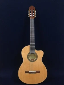 Miguel Rosales C3BCEQSM Thin Body with Spruce Top Classical Guitar + Accessories - Picture 1 of 11