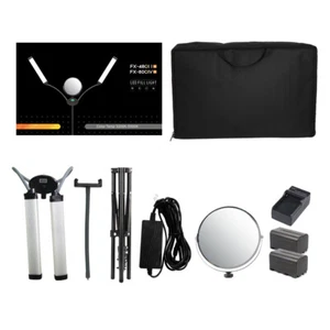 Yidoblo 50W Estudio Fotográfico Doble Brazo Relleno Luz Selfie con Largas Tiras LED Gemelas - Imagen 1 de 12
