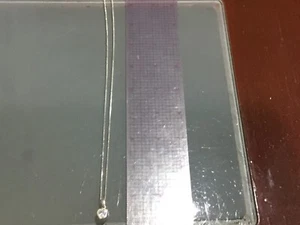 Sterling silver heart shaped clear Topaz with .925 18 inch chain - Picture 1 of 9