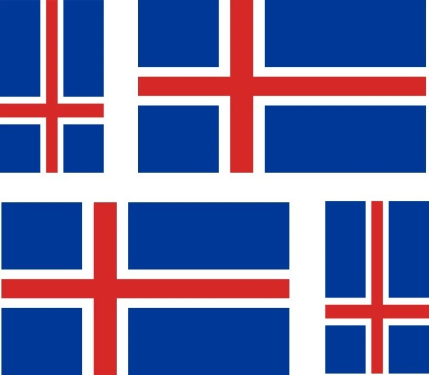 4 x Aufkleber Auto Sticker tuning motorrad island Fahne Flagge Iceland