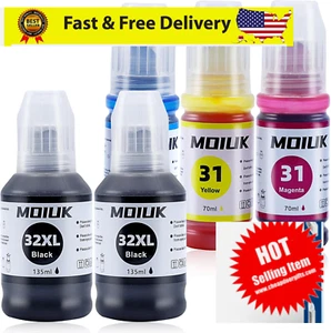 High Capacity Compatible Ink Refill Bottles for HP Smart Tank 7301 7602 5000 ... - Picture 1 of 8