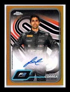 2024 Topps Chrome Formula 2 Juan Manuel Correa Auto Gold 09/50 - Picture 1 of 2