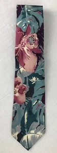 Cravatta cravatta uomo 417 by Van Heusen made in USA 100% poliestere floreale tropicale - Foto 1 di 7