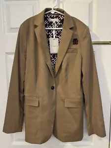 NEW Tommy Hilfiger Women’s Khaki Tan Long Sleeve Blazer Size US 4 Suit Jacket - Picture 1 of 18