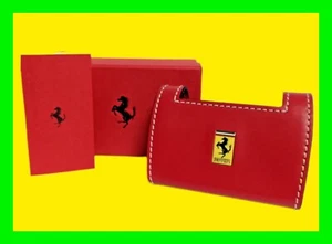 Authentischer Ferrarri roter Leder Visitenkartenständer mit Original Box & Papieren  - Bild 1 von 10
