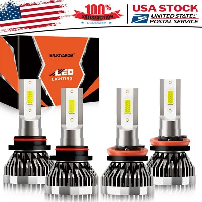 For Chevrolet Suburban 3500 HD 2016-2019 LED Headlights 9005 H11 Hi Lo Beam Bulb - Изображение 1 из 4