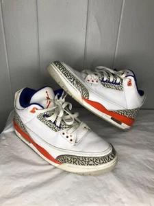 Nike Air Jordan 3 Retro Knicks Sz 11.5 US OG III Orange Blue White 136064-148 - Picture 1 of 10