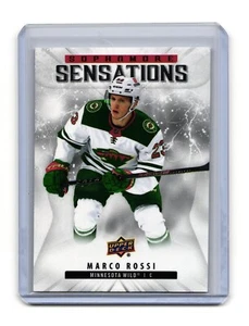 2022-23 Upper Deck Sophomore Sensations #SO-5 Marco Rossi Minnesota Wi SK#YP1336 - Bild 1 von 2