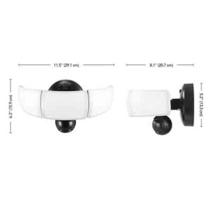 Defiant MaxDetect 240 Black Motion Sensor Wired Outdoor 3-Head LED Security - Picture 1 of 9