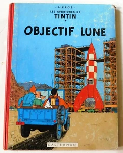 Tintin -  OBJECTIF LUNE. Casterman 1964 - B35. Bel état, coin haut frotté - Imagen 1 de 4