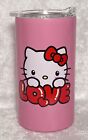 Hello Kitty Valentine Tumbler Stainless Steel with Handle Love Pink NWT