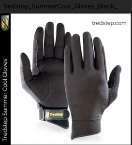 Tredstep Ireland Summer Cool Black 7.5 Gloves New - Picture 1 of 3