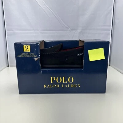 NWT Men’s Polo Ralph Lauren Declan Polo Bear Slippers Size 9 MSRP $65 - Image 1 of 4