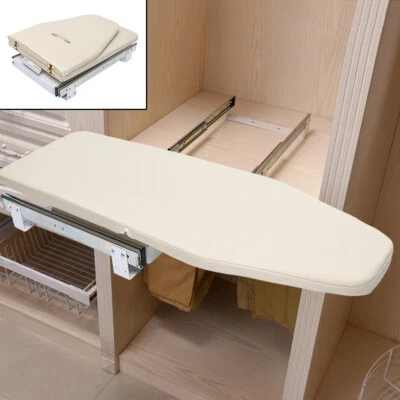 180° Rotate Retractable Ironing Board Closet Pull-Out Ironing Table Home Laundry - Image 1 of 4