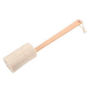 Long Handle Loofah Stick Bath Brush for Body Exfoliation and Cleaning - Bild 1 von 12