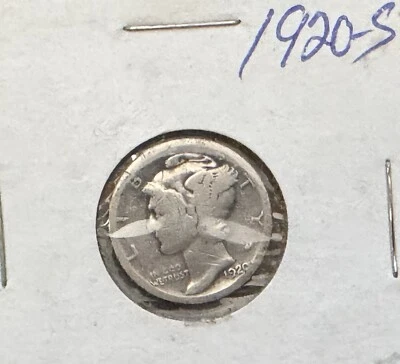 1920-S  Mercury Silver Dime WWII Winged Liberty Silver Dime - Image 1 of 3