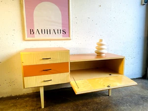 Vintage Lowboard Retro Sideboard Midcentury Kommode 50er Jahre Schrank - Bild 1 von 8