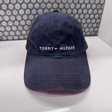 Tommy Hilfiger Hat Mens Leather Strap Back Cap OSFA Blue Casual Preppy