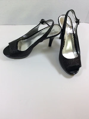 Rampage Sparkly Ladies 4 in. Heels Black Size 7M - Image 1 of 4