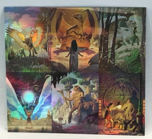 TIM HILDEBRANDT "FLIGHTS OF FANTASY" UNCUT 6-UP SHEET of 6 CHASE CARDS 7" X 7.5" - Picture 1 of 5