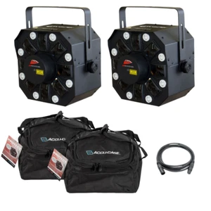 2x Jb Systems INVADER 23W LED Effect + 200mW Red+Green Laser Bundle - Picture 1 of 9