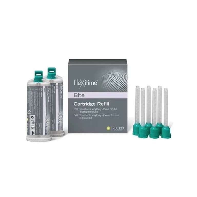 Kulzer Flexitime Bite Registration Fast 2x 50mL Cartridges 50066038 Blue bite