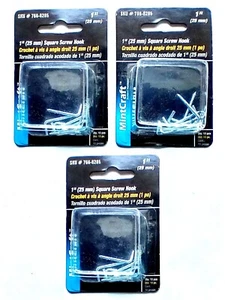 (3 Stück) Mintcraft 766-0285 1 Zoll (25 mm) quadratischer Schraubhaken - Bild 1 von 4