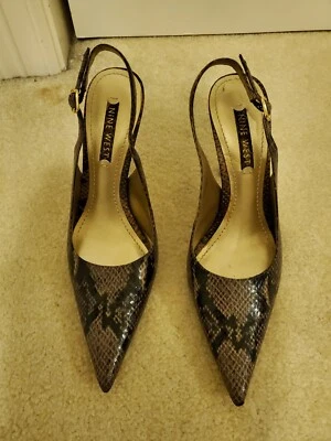 Nine West Slingback Snakeskin Print- 6M-Local pickup available in Vancouver, WA - Image 1 of 4