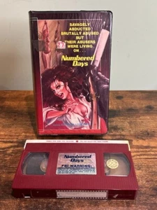 Numbered Days (Savage Abduction aka Cycle Psycho) Horror Clamshell VHS HTF GD - Picture 1 of 15