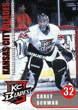 2000-01 Kansas City Blades #21 Corey Schwab