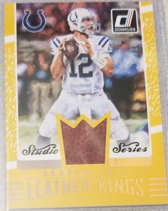 Andrew Luck 2016 Donruss Studio Series Leather Kings Game Ball SN# 1/10 Colts