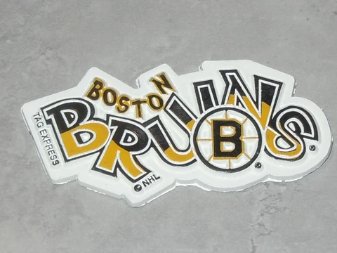 BOSTON BRUINS RARE Vintage NHL RUBBER Hockey FRIDGE MAGNET Standings Board Cover
