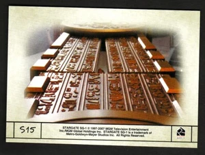 STARGATE SG1 S9 PRODUCTION SKETCHES INSERT CARD S15 - Imagen 1 de 1