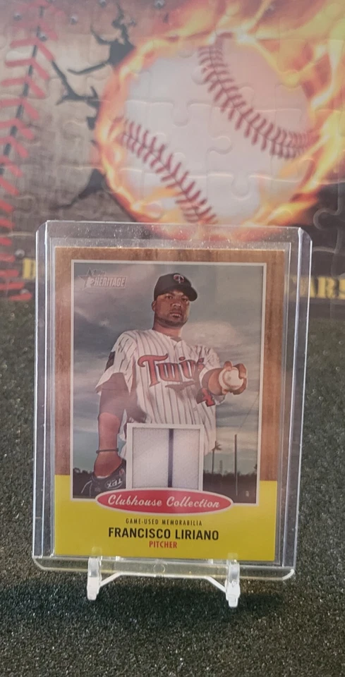 2011 Topps Heritage Francisco Liriano CCR-FL Game-Used Memorabilia Card - Image 1 of 2