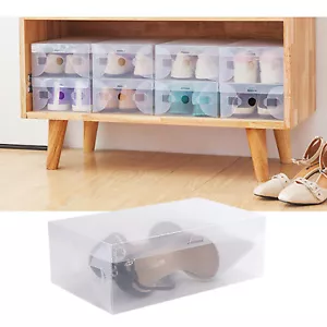 20X Transparent Schuhbox Schuhkarton Schuhaufbewahrung Schublade Stapelbar DHL - Bild 1 von 15
