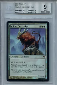 MTG Felidar Sovereign BGS 9.0 (9) Mint Zendikar Magic Card Foil Amricons 5595 - Picture 1 of 2