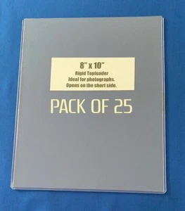 8"x10" Photo / Print TOPLOADERS - Pack of 25 - In Stock - Free UK Shipping - Picture 1 of 1