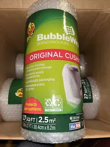 8~Duck~Bubble Wrap~Original Cushion~12in x 27sq ft x 8 Rolls=216 sq in~USA Made - Picture 1 of 5