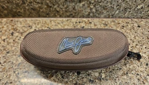 Maui Jim Sunglass Sport Case Semi Hard Zippered Case Brown CASE ONLY - Picture 1 of 8