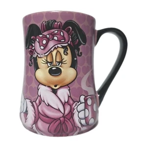 DISNEY PARKS Minnie Mornings Arent Pretty Large 16 Oz Purple Ceramic Coffee Mug - Picture 1 of 8