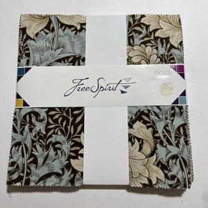 Free Spirit 10 Zoll Schicht Kuchen 42 Stck. Merton-Morris Blumen braun blau türkis rot - Bild 1 von 22