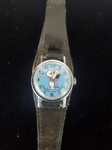 Reloj Timex 1958 Peanuts Snoopy Vintage Cuerda CARA AZUL *FUNCIONA  - Imagen 1 de 4