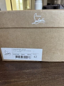Christian Louboutin Paquepapa Flat EU Size 42 US Size 9 NIB - Picture 1 of 6