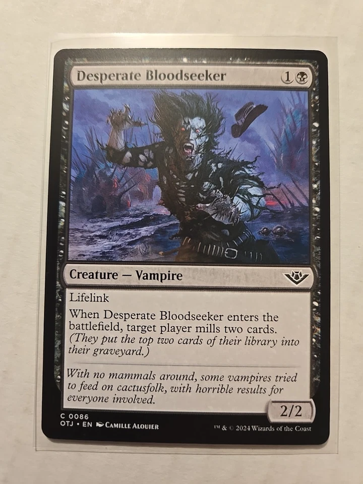 Desperate Bloodseeker - Outlaws Of Thunder Junction - LP - Common - Creature  - Image 1 of 1