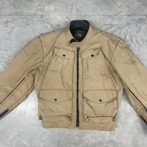 Vanson Leathers Suzuki Cordura Quad Runners Riding Jacket Tan Size L - Picture 1 of 13
