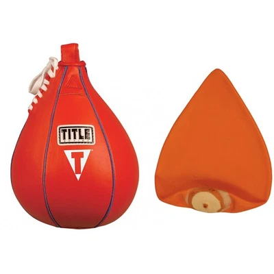 Title Boxing Leather Speed Bag and Bladder - Small - Image 1 of 3
