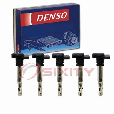 5 pc Denso Direct Ignition Coils for 2005-2014 Volkswagen Jetta 2.5L L5 bc - Image 1 of 4