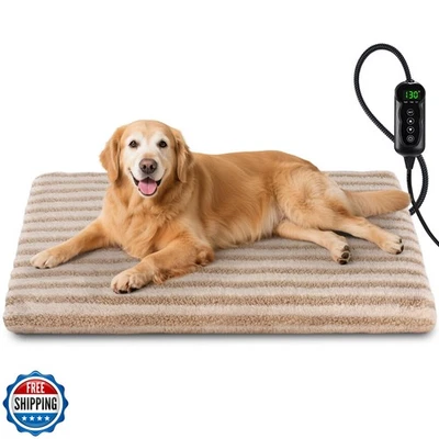 Almohadilla térmica grande para mascotas, cama térmica impermeable para perros gatos con 11 ajustes Foto 1 de 4