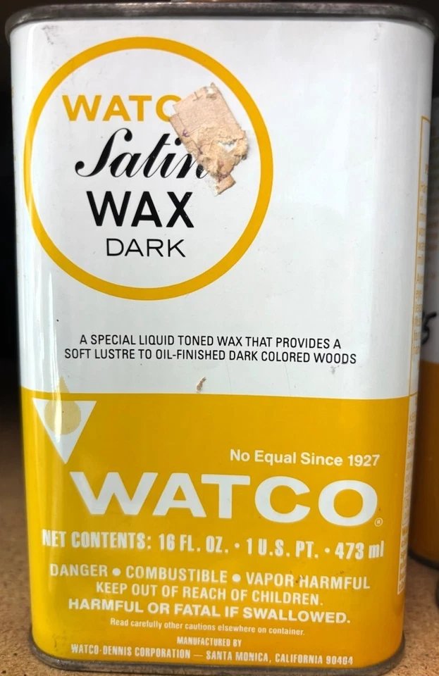 WATCO SATIN WAX DARK PINT - Image 1 of 1