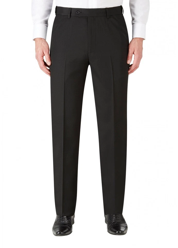 Skopes Hombre Flexi Cintura Medida Fit Pantalones Ryedale Negro Talla 30-60 ,/ R - Imagen 1 de 1